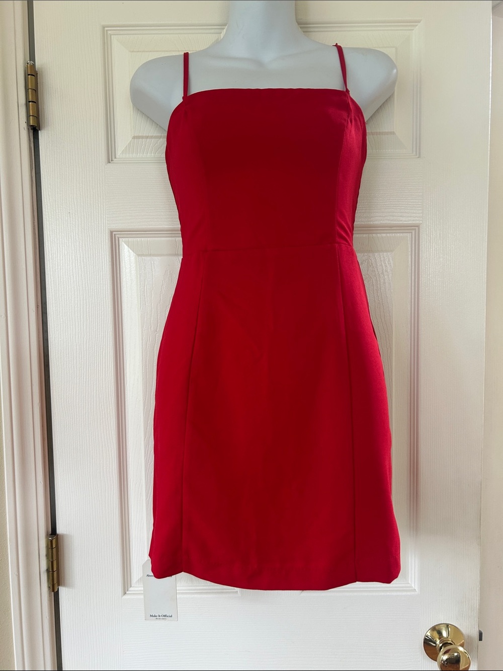 Abercrombie & Fitch Red Spaghetti-Strap Women’s Dress